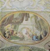 Pelhřimov - Stropní freska v muzeu